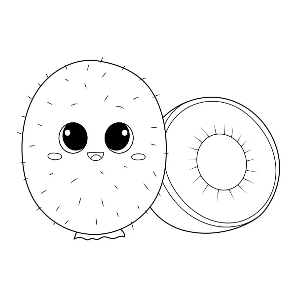 Kiwi | Online målarbilder för barn
